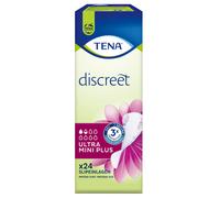 Tena Discreet Panty Liners 1x 24 Piece Incontinence Ultra Mini Plus 3 Fold Case