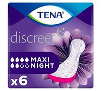 TENA Discreet Protect+ Maxi Night Incontinence Pads (18 Count) | For Women Experiencing Heavy Bladder Weakness, Postpartum & Post-Surgery Use, Up to 12 Hours Protection, Lie-Down Protection