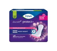 Tena discreet Protect + Maxi Night Panty Liners 1x 6 Piece Night Inlays