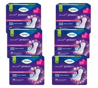 Tena Discreet Protect + Maxi Night Panty Liners 6x 6 = 36 Pieces Night Inserts