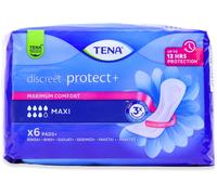 Tena Discreet Protect+ Maxi Pads 6 Pack