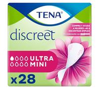 TENA Discreet Ultra Mini x 28 - Ultra Thin Lip Liners for Women with microPROTEX Technology - for Incontinence and Mild Urine Loss