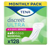 Tena Discreet Ultra Pad Normal Incontinence Pads for Women with Light Bladder Leaks, Thinnest Design Ever, Specifically Designed for Discreet Protect