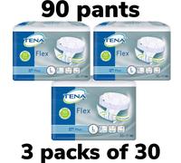 TENA Flex Plus Large 3 Packs Of 30 Incontinence Pants 90 Pants - 723330