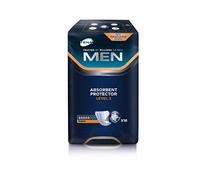 Tena for Men Absorbent Protectors - Level 3, Pack of 16 Pads (Eligible for VAT relief in the UK) (Packing May Vary)