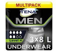 CASE SAVER TENA Men Premium Fit L4 Large (3 Packs of 8)