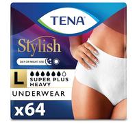 Tena Incontinence Underwear for Women, Super Plus Absorbency, Large, 64 Count