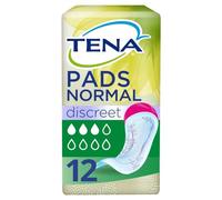 TENA Lady Discreet Incontinence Pads Normal, Pack of 12