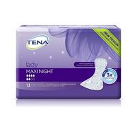 Tena Lady Discreet Protect+ Maxi Night - 12 Packs of 6 - Total 72 Pads