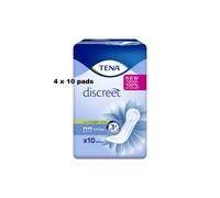 Tena Lady Extra Pads - 4 Packs of 10 (Total 40 Pads)