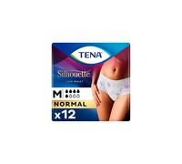 TENA Lady Silhouette Medium Duo Normal Pants - Disposable, Cotton-Like, Underwear-Style Panties with Side-Seam Openings