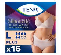 Tena Lady Silhouette Pants Plus - Large (95-130cm) - 2 Packs of 8 | For Women, Elegant Discreet, Moderate to Heavy Leakage Protection, Stylish Design & Triple Protection