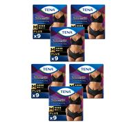 TENA Lady Silhouette Plus Black Incontinence Pants Medium 9 Pack