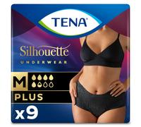 TENA Lady Silhouette Plus Black Incontinence Pants Medium 9 Pack pack