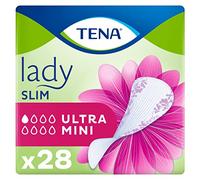 TENA Lady Slim Ultra Mini Incontinence Liners, White, Pack of 28