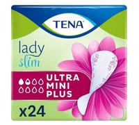 Tena Lady Slim Ultra Mini Plus Anatomical Insoles - 24 with Practical Quality for Everyday Use