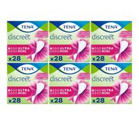 TENA Lady Ultra Mini Incontinence Pads 28 Pack x 6