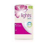 Tena Lights Light Liner, 140 Incontinence Liners (28 x 5 Packs) for Women with Sensitive Skin, Breathable and Unscented Liner for Light Bladder Weakness and Incontinence