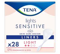 TENA Lights Sensitive Incontinence Liner, Light, 1 Pack of 28 (28 Count)