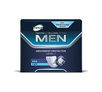 TENA Men Absorbent Protector Level 1 Incontinence Pads (6 Packs of 12) | Ultra Thin Incontinence Pads for Men with Light Bladder Weakness, Discreet Triple Protection Against Leaks, Odour & Moisture