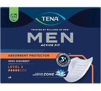 Tena Men Active Fit Absorbent Protector Level 3 8 Pack