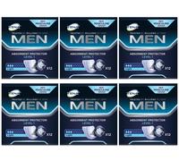 TENA Men Absorbent Protectors Level 1 (Light) X72 (6 packs of 12) Weak Bladder