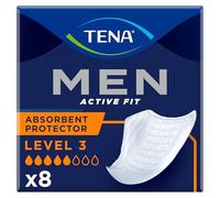 TENA Men Absorbent Protector Incontinence Pads - Level 3 (Pack of 8)
