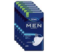 Tena Men Active Fit Level 1 Incontinence Pads 6 x 24 Pieces