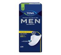 Tena Men Active Fit Level 2 Incontinence Pads 6 x 20 Pieces