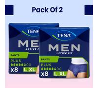 TENA Men Active Fit Plus Pants - Large/XL 2 Packs of 8