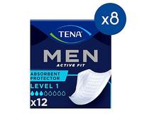 TENA Men Level 1 Incontinence Absorbent - 8 packs of 12 bundle