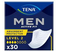 TENA Men Level 2-10 Pads x 3 | Thin Incontinence Pads for Men with Medium Bladder Weakness, Discreet Triple Protection Against Leaks, Odour & Moisture