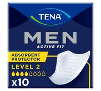 TENA Men Level 2 Incontinence Absorbent Protector 10 Pack pack
