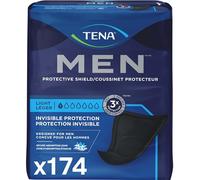 Tena Men Light Incontinence Protective Shield for Men, Bladder Control, Discrete, Light Absorbency, 174 Count
