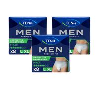 TENA Men Premium Fit Incontinence Pants Large 8 Pack pack