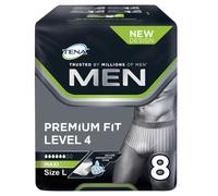 Tena Men Premium Fit Level 4 Pants Large 8s x6