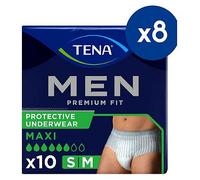 TENA Men Premium Fit Pants Plus Medium - 8 packs of 10 bundle