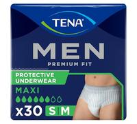 Tena Men Premium Fit Protective Underwear Level 4 - S/M (3 Packs of 10)