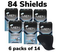 TENA Men Protective Shield Extra Light Case Saver 6 Packs of 14