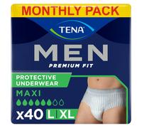 TENA Men Protective Underwear, Large, Level 4 for Heavy Bladder Weakness x 40