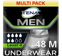 TENA Men Protective Underwear - S/M - Level 4 Premium Fit, 50 Incontinence Pants