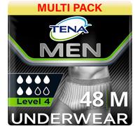TENA Men Protective Underwear - S/M - Level 4 Premium Fit, 50 Incontinence Pants