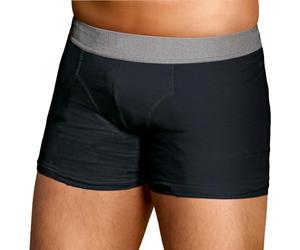 TENA Men - Washable Protective Pants - Soft, Comfy and Secure Boxers for Drips and Dribbles - Invisible Protection, Classic Cut - Light Absorption - Pack of 1 - Black - Size L