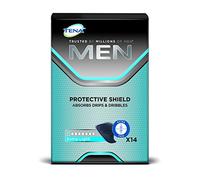 TENA Men's Incontinence Protector - Shield, 112 Count, Size 1, Black, Extra Light, PZN 11076466