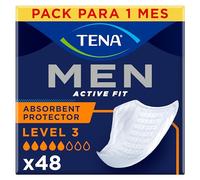 TENA Men's Level 3 Incontinence Pads - for Moderate Urinary Leaks - 48 Pads (Pack of 1 Month)