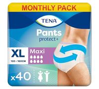 Tena Pants Maxi, Pack of 40 Unisex Incontinence Pants for Men and Women with Heavy Bladder Weakness, Dual Absorption Zone, Size Extra Large
