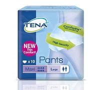 Tena Pants Maxi Large with Thin Comfort fit, Pack 10 (Eligible for VAT relief in the UK)