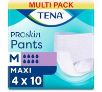 TENA Pants Maxi | Size Medium | High Absorbancy | 8 Drops | Incontinence Pants | 4 Pack of 10