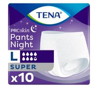 TENA Pants Night Super Large (2100ml) 10 Pack Incontinence Protection