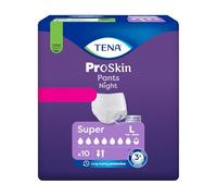 Tena Pants Night Super Proskin Mutandine Assorbenti Taglia L, 10 Pezzi, (Package may vary)